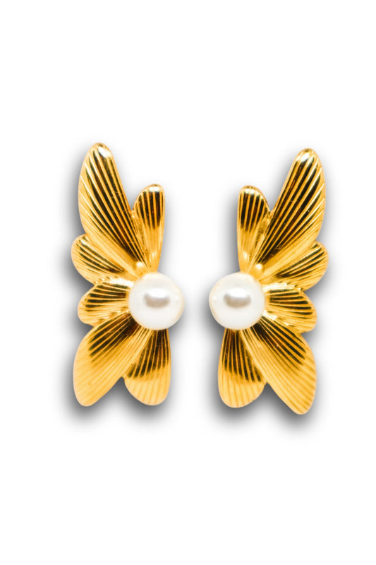 Brincos Emerald Leaf